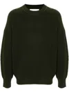 Isabel Marant Navy Benny Sweater In Green
