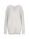Isabel Marant Black Silk Blend Larana Sweater In Grey