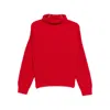 Isabel Marant Turtleneck Ribbed Sweater In Red