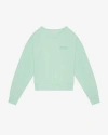 Isabel Marant Sweatshirt Houston Mit Logo In Sea Green