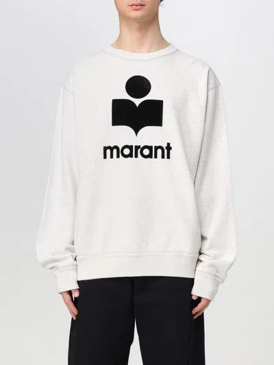 Isabel Marant Marant Mikoy Flocked Logo Sweatshirt In Pink
