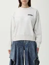 Isabel Marant Shad Crew Neck Sweatshirt In Neutral