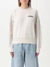 Isabel Marant Shad Cotton Crewneck Sweatshirt In Blush Pink