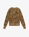 Isabel Marant Leopard Print Knit Sweatshirt In Leopard