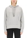 Isabel Marant Sylla Logo Embroidered Drawstring Hoodie