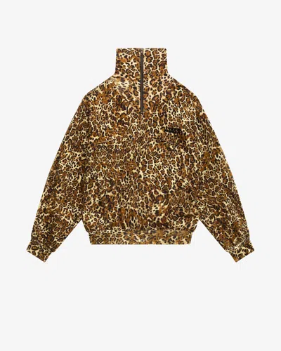 Isabel Marant Wilda Sweatshirt In Leopard