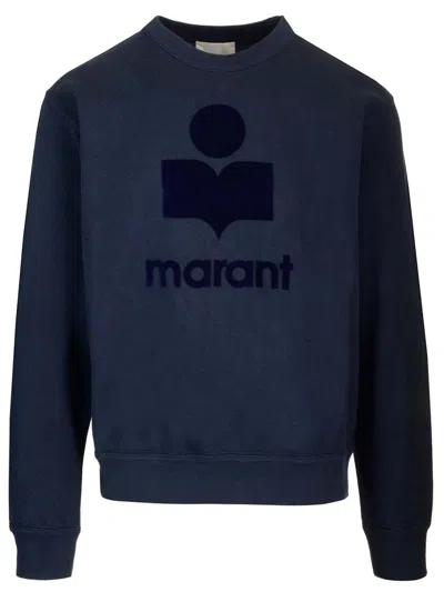 Isabel Marant Sweatshirt With Logo Sweatshirts Blue