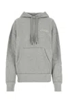 Isabel Marant Relaxed-fit Grey Hoodie With Textured Finish In Grey
