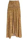 Isabel Marant Syana Printed Silk-chiffon Midi Skirt