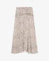 Isabel Marant Sequin-print Midi Skirt In Neutral