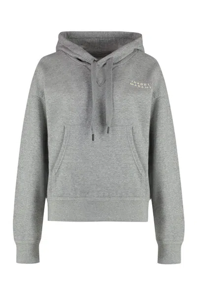 Isabel Marant Sylla Cotton Hoodie In Grey