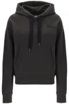 Isabel Marant Relaxed Fit Black Hoodie With Drawstring In Black