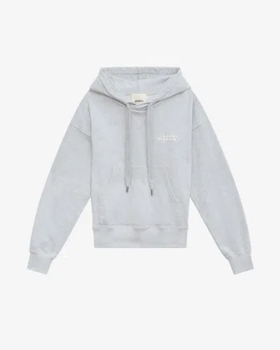 Isabel Marant Sylla Logo Sweatshirt In Grey