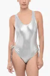 Isabel Marant Symis One-piece Swimsuit With Cut Out Detail In Silver