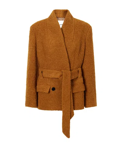 Isabel Marant Syndra Wool Jacket In Brown