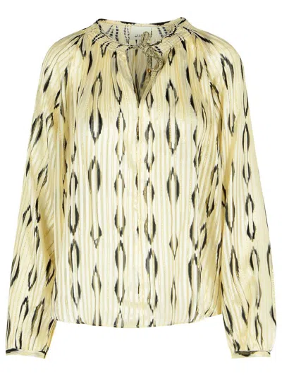ISABEL MARANT ISABEL MARANT 'SYRA' BEIGE SILK BLOUSE