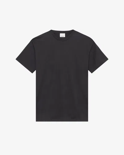 Isabel Marant T-shirt Guizy In Black-white