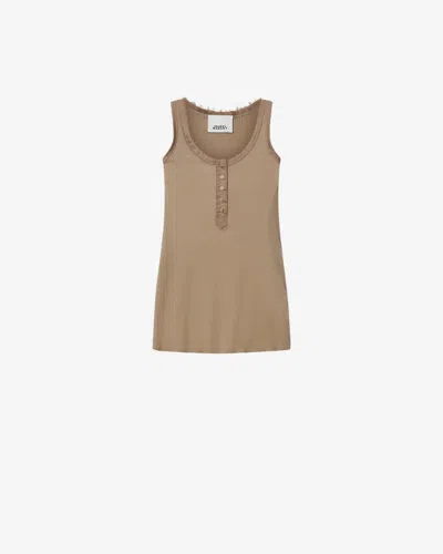 Isabel Marant Helma Button-fastening Tank Top In Neutral