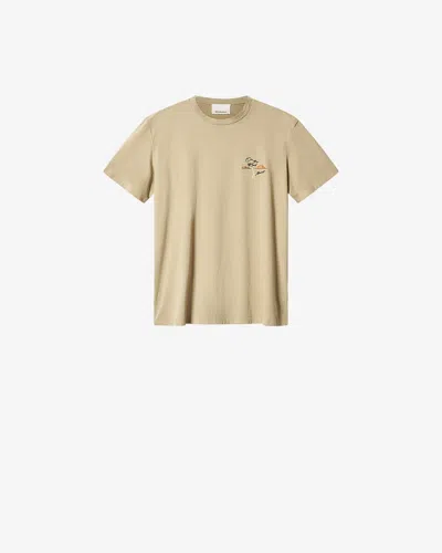 Isabel Marant Honore Chest-embroidery T-shirt In Neutral