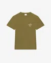 Isabel Marant Honore Logo-embroidered T-shirt In Khaki