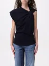 Isabel Marant Asymmetric Organic Cotton T-shirt In Black