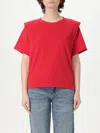 Isabel Marant Zelitos Layered Crewneck T In Red