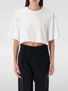 Isabel Marant Cropped T-shirt Short Sleeves In White