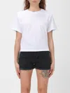 Isabel Marant White Fine Ribbed T-shirt In White