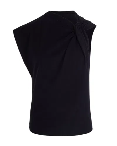 Isabel Marant Black Cotton Nayda T-shirt In Multi