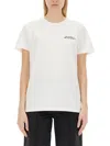 Isabel Marant White Embroidered Logo T-shirt In White