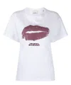 Isabel Marant Yates Organic-cotton T-shirt In White