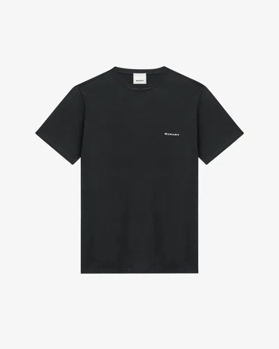 Isabel Marant Minimalist Black Cotton Short-sleeve T-shirt