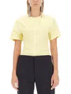 Isabel Marant Runched Crewneck T-shirt In Yellow