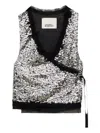 Isabel Marant Tahina Sequined Vest In Gray