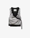 Isabel Marant Tahina Sequined Vest In Black