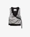 Isabel Marant Tahina Sequined Vest In Metallic