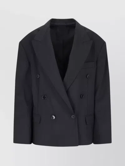 Isabel Marant Tailored Double-breasted Jacket Pockets In Grey