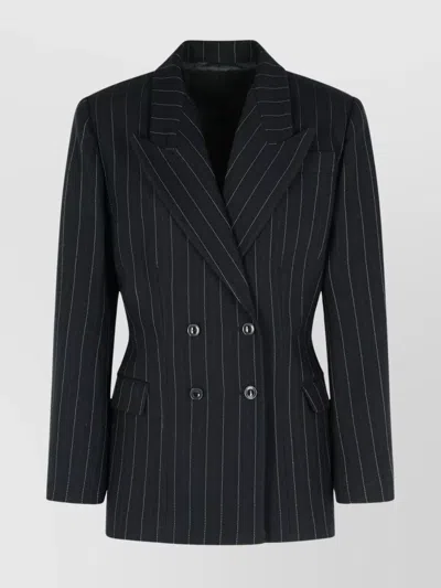 Isabel Marant Tailored Virgin Wool And Cotton Blazer In Black