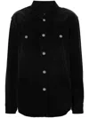 Isabel Marant Talbot Faded Denim Shirt In Black