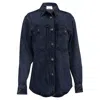 Isabel Marant Talbot Shirt In Blue Cotton Denim In Blue