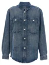 Isabel Marant Marant Overshirt In Denim Tailly In Light Blue