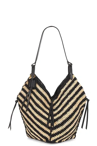 Isabel Marant Tampa Two-tone Raffia Shoulder Bag In Multi