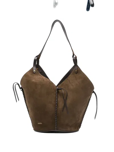 Isabel Marant Tampa Cotton-suede Tote Bag