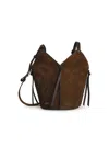 Isabel Marant 'tampa' Mini Bucket Bag In Bronze Suede In Brown