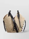 Isabel Marant Tampa Mini Leather-trimmed Raffia Bucket Bag