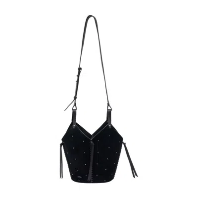 Isabel Marant Tampa Mini Gd Shoulder Bag In Black