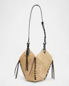 Isabel Marant Mini Losange Bag In Natural/black
