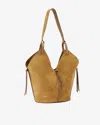 Isabel Marant Tampa Stitch Detailed Shoulder Bag In Brown