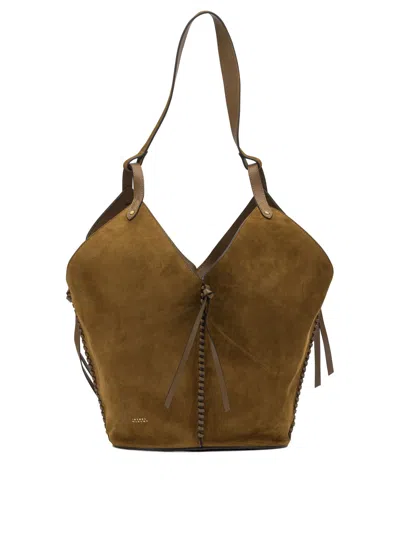 Isabel Marant Braided-detail Shoulder Bag In Brown