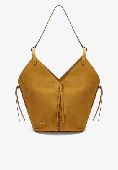 Isabel Marant Tampa Suede Tote Bag In Orange